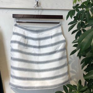 J. Crew stripped mini skirt
